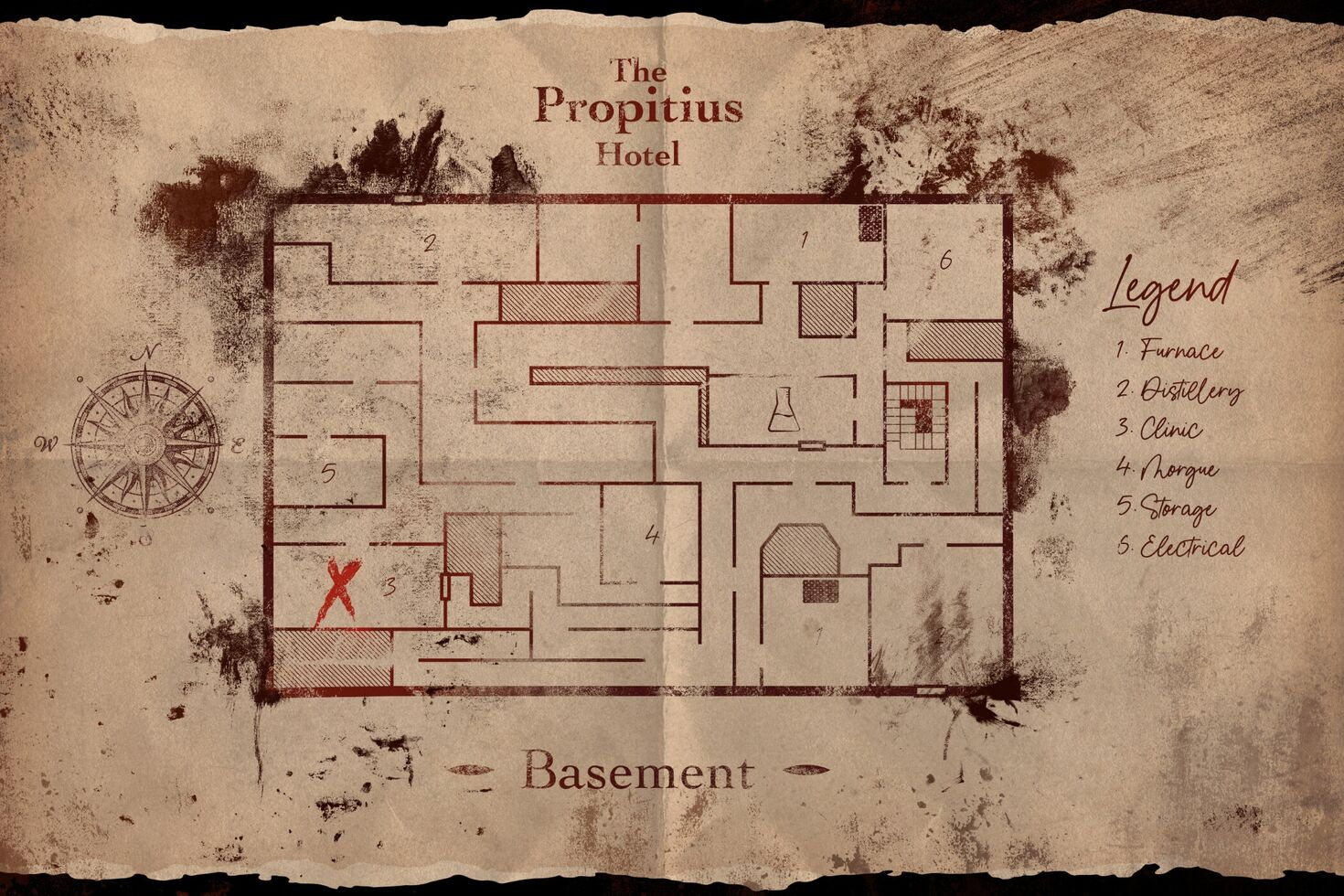 Propitius Floor Plan - Basement